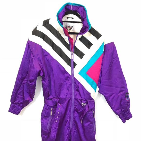 tyrolia Jackets & Blazers - Vtg 80s 90 Women TYROLIA One Piece SKI SUIT Snow 8